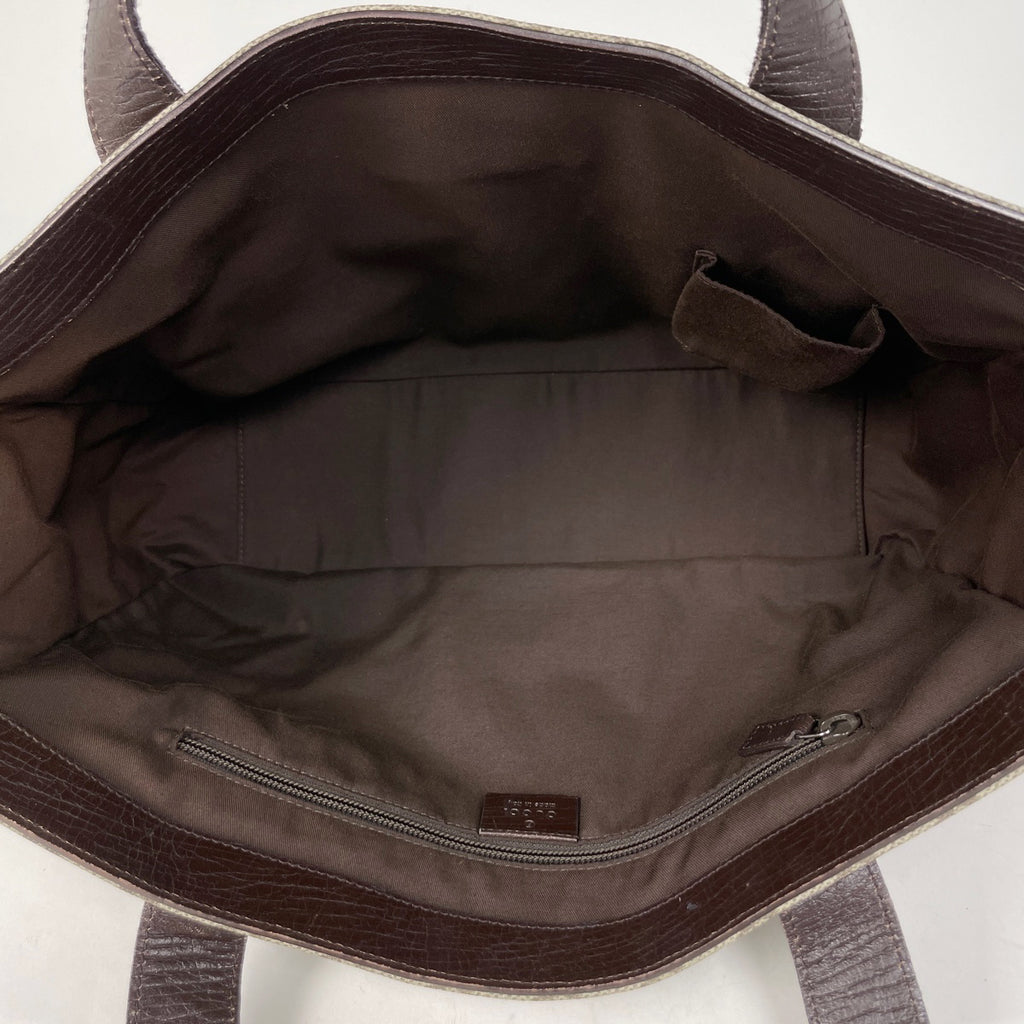 グッチ GG柄 トートバッグ ハンドバッグ トートバッグ コーティングキャンバス ベージュ 141624 レディース 【中古】brbag