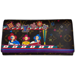 ルイ・ヴィトン ポルトフォイユ サラ NM ヴィヴィエンヌ 札入れ 小銭入れ 長財布 モノグラム ブラウン マルチカラー M69747 レディース 【中古】brbag