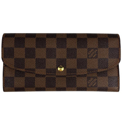 ルイ・ヴィトン ポルトフォイユ エミリー 札入れ 小銭入れ 長財布 ダミエ ブラウン N63019 レディース 【中古】brbag