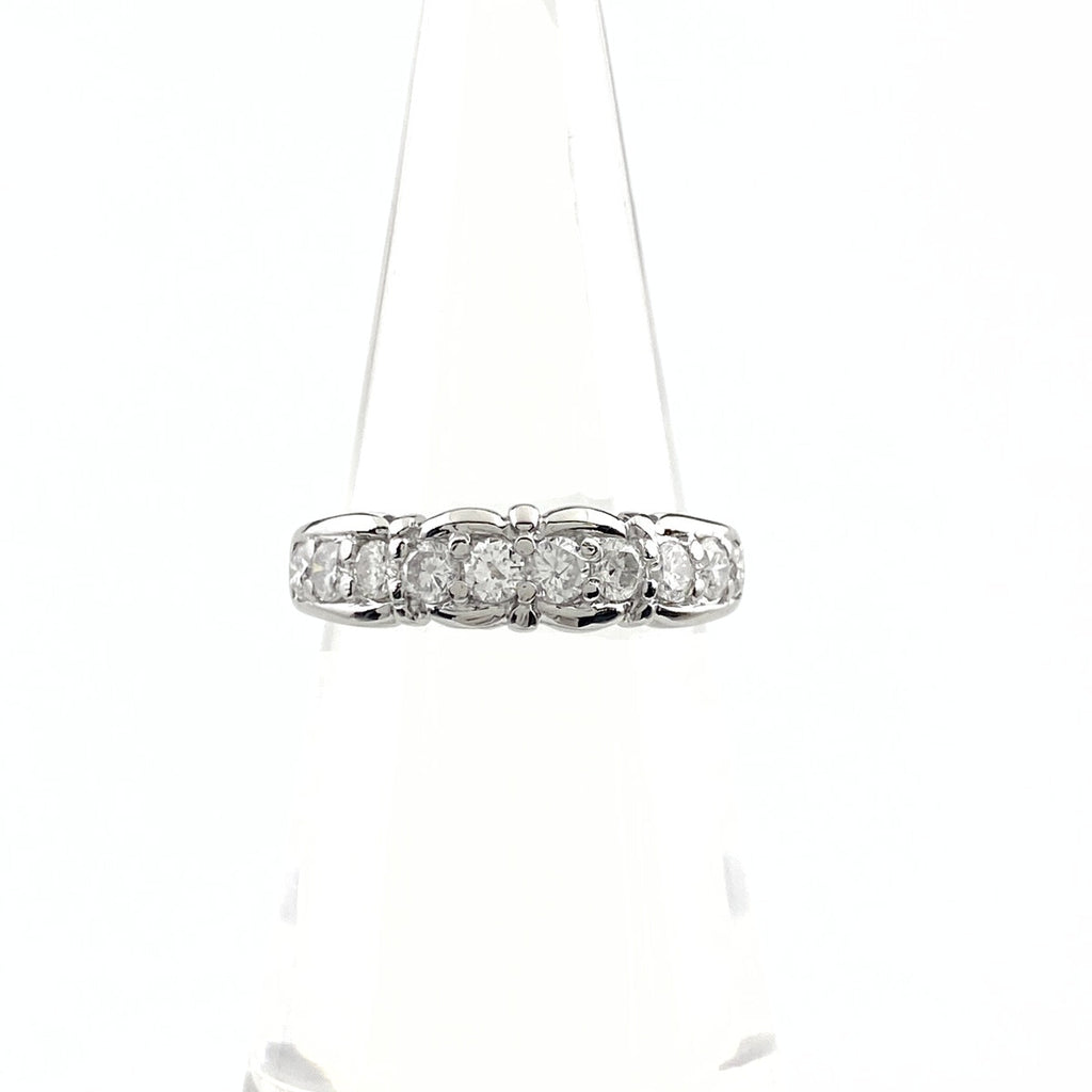 メレダイヤ デザインリング プラチナ 指輪 リング 10号 Pt900 ダイヤモンド レディース 【中古】nbjwl