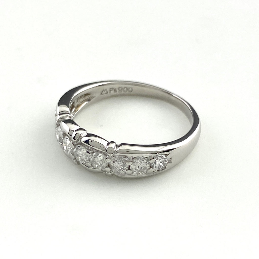 メレダイヤ デザインリング プラチナ 指輪 リング 10号 Pt900 ダイヤモンド レディース 【中古】nbjwl