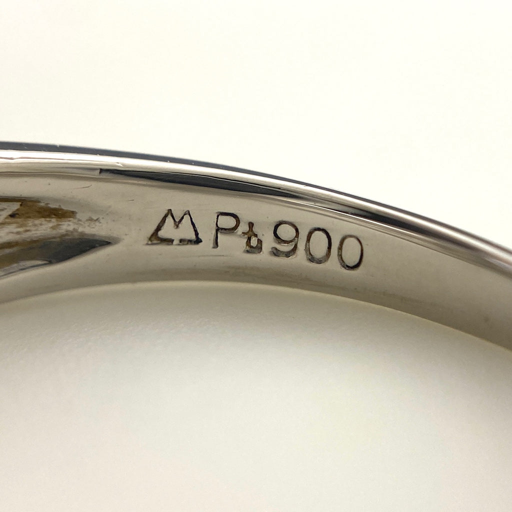 メレダイヤ デザインリング プラチナ 指輪 リング 10号 Pt900 ダイヤモンド レディース 【中古】nbjwl