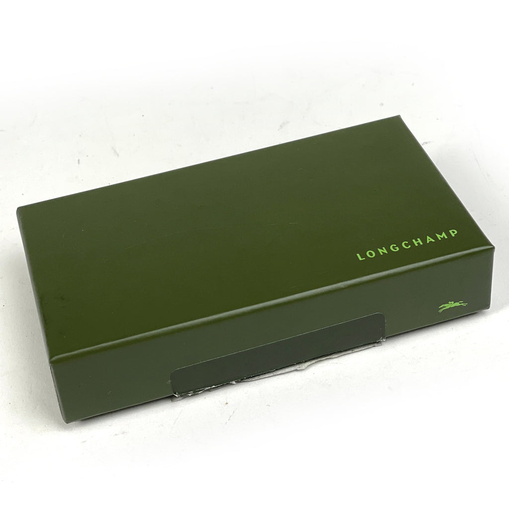 ロンシャン スターモチーフ キーホルダー バッグチャーム 星 ロゴ キーホルダー シルバーメッキ レザー ネイビー シルバー レディース 【中古】brbag