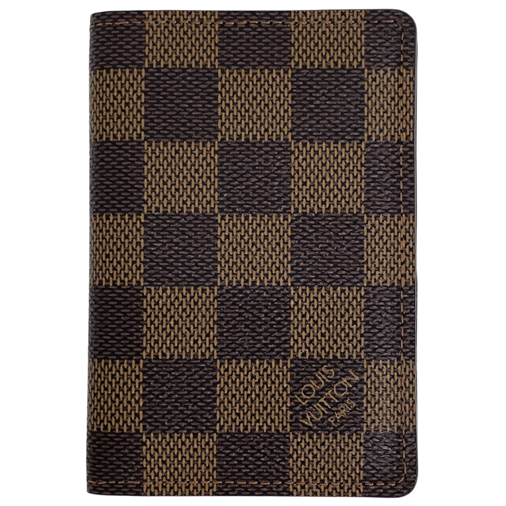 ルイ・ヴィトン オーガナイザードゥ ポッシュ カード入れ 定期入れ パスケース カードケース ダミエ ブラウン N61721 レディース 【中古】brbag