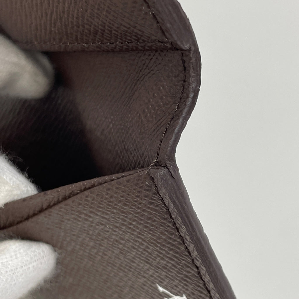 ルイ・ヴィトン オーガナイザードゥ ポッシュ カード入れ 定期入れ パスケース カードケース ダミエ ブラウン N61721 レディース 【中古】brbag