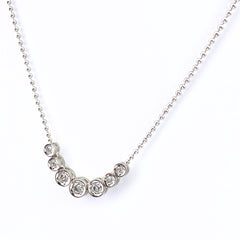 メレダイヤ デザインネックレス プラチナ ペンダント ネックレス Pt850 ダイヤモンド レディース 【中古】nbjwl