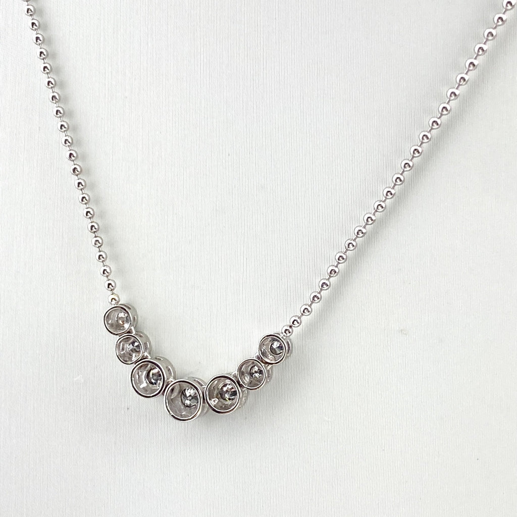 メレダイヤ デザインネックレス プラチナ ペンダント ネックレス Pt850 ダイヤモンド レディース 【中古】nbjwl