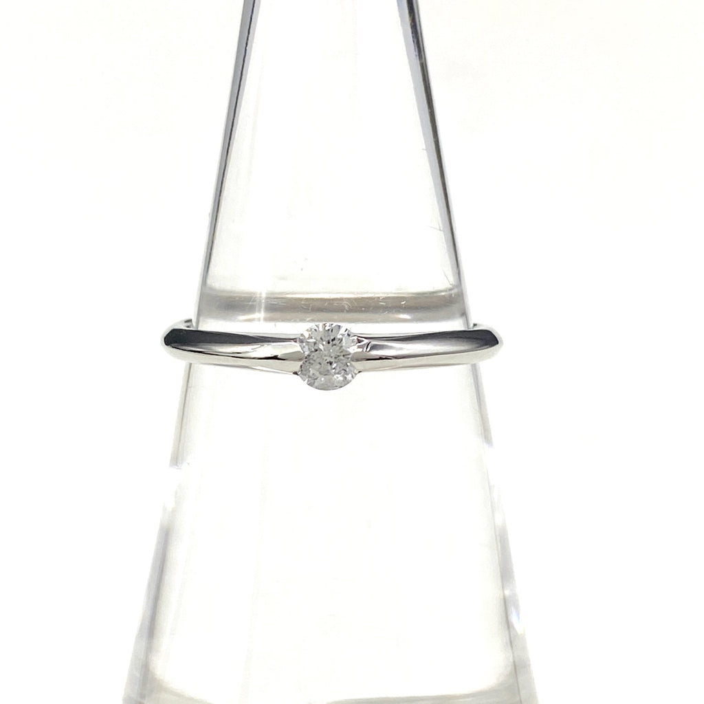 メレダイヤ デザインリング プラチナ 指輪 リング 11号 Pt900 ダイヤモンド レディース 【中古】nbjwl