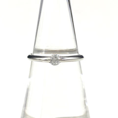 メレダイヤ デザインリング プラチナ 指輪 リング 11号 Pt900 ダイヤモンド レディース 【中古】nbjwl