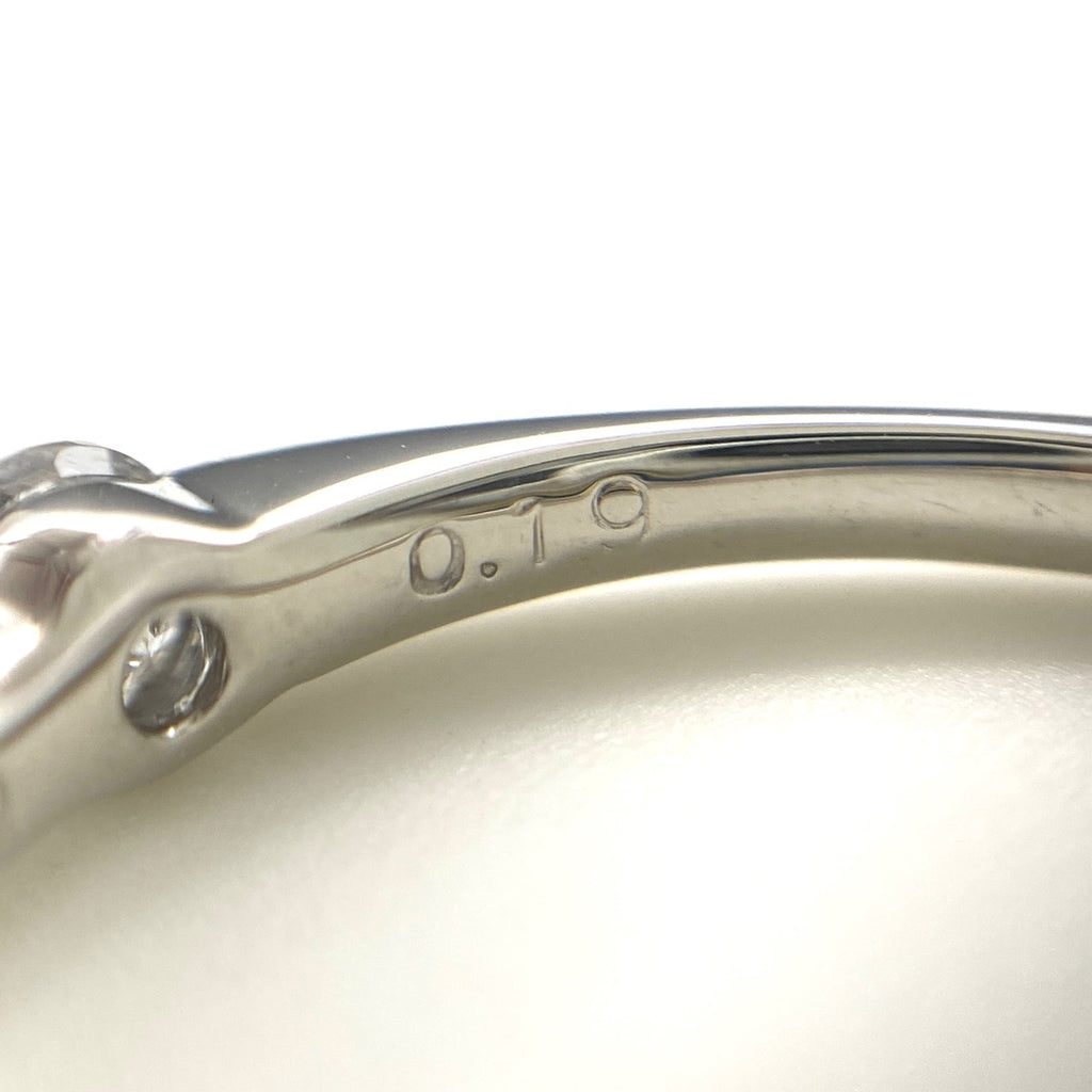 メレダイヤ デザインリング プラチナ 指輪 リング 11号 Pt900 ダイヤモンド レディース 【中古】nbjwl