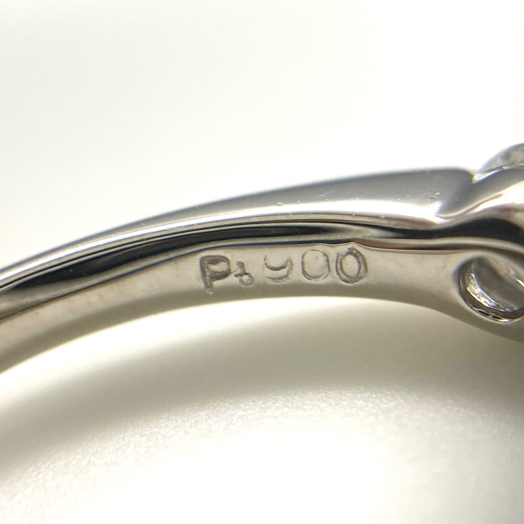 メレダイヤ デザインリング プラチナ 指輪 リング 11号 Pt900 ダイヤモンド レディース 【中古】nbjwl