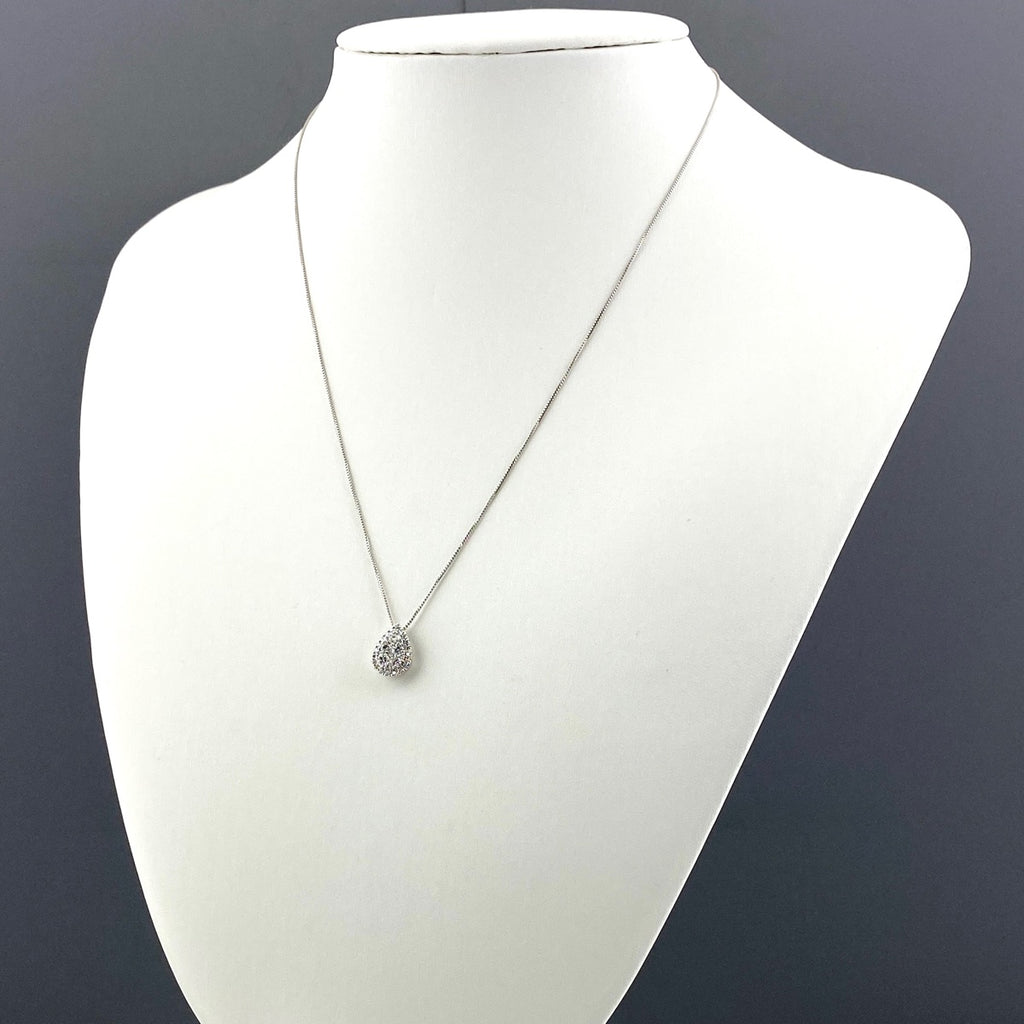 メレダイヤ デザインネックレス プラチナ ペンダント ネックレス Pt900 Pt850 ダイヤモンド レディース 【中古】nbjwl