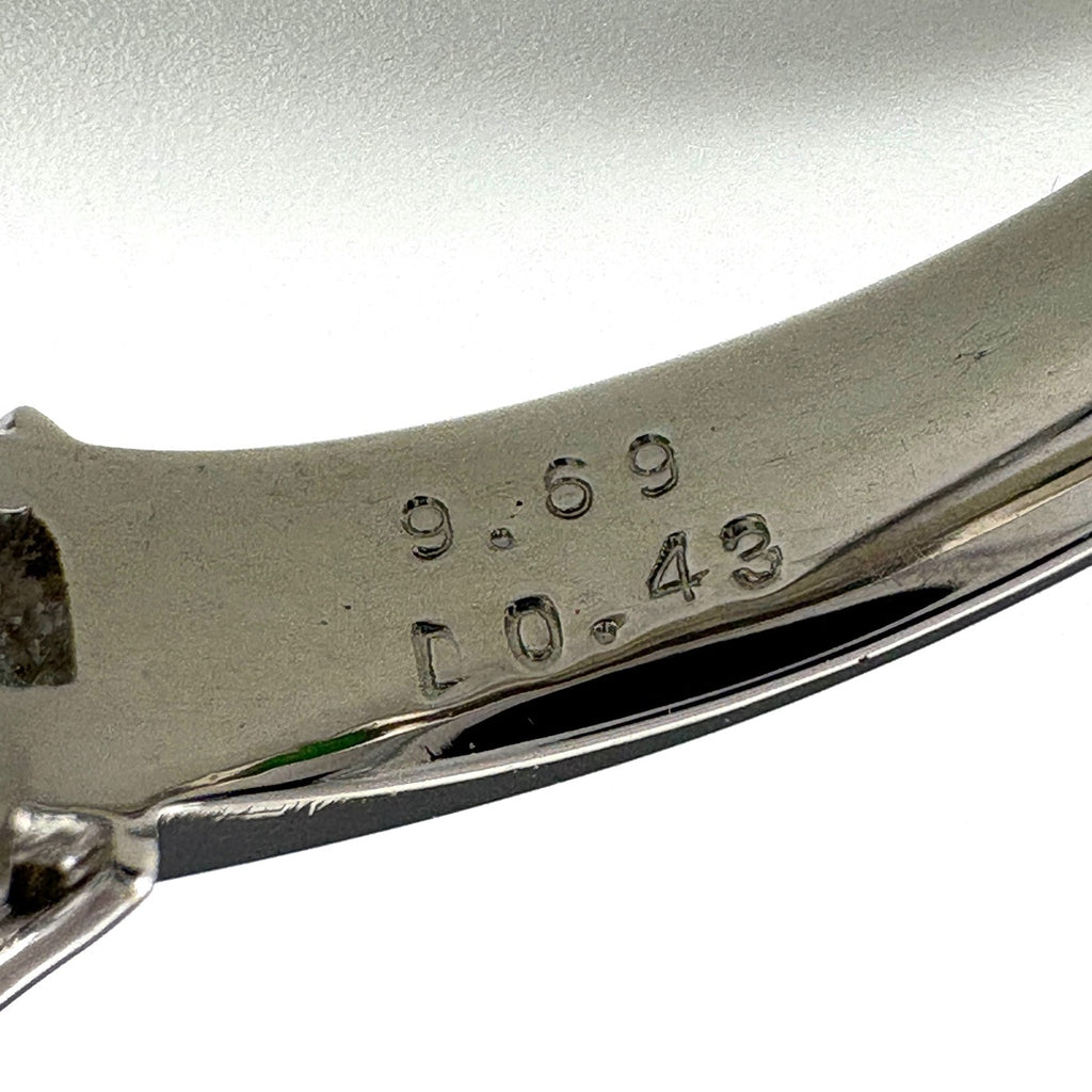 翡翠 デザインリング プラチナ 指輪 メレダイヤ リング 14号 Pt900 ヒスイ ダイヤモンド レディース ノンブランドジュエリー 【中古】nbjwl