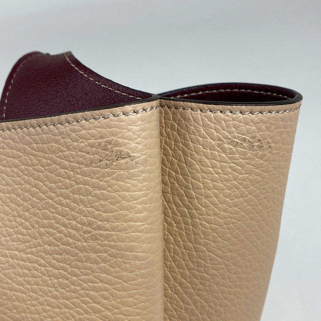 トッズ レザーバッグ ミニ Tタイムレス Tステッチ ハンドバッグ レザー ベージュ レディース 【中古】brbag