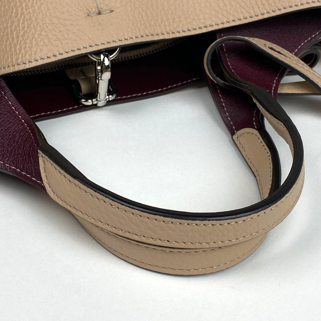 トッズ レザーバッグ ミニ Tタイムレス Tステッチ ハンドバッグ レザー ベージュ レディース 【中古】brbag