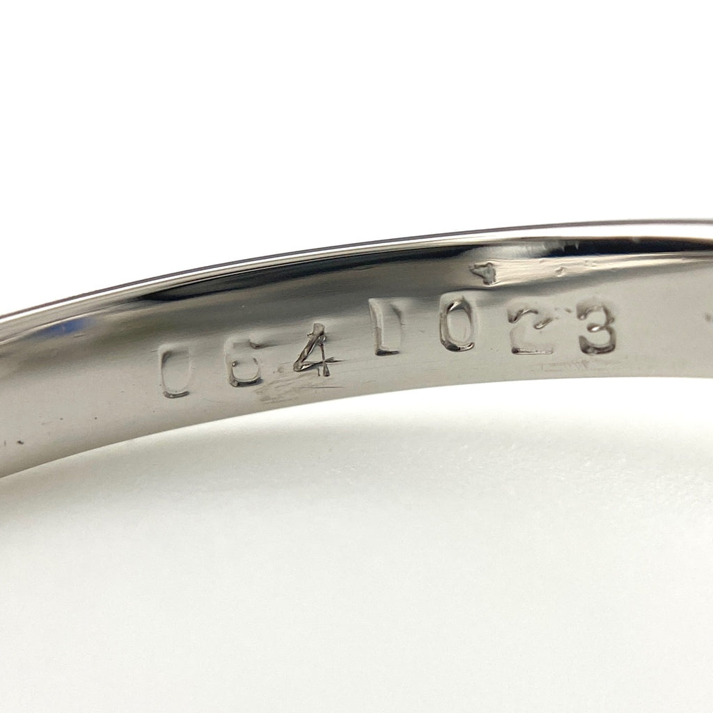 フラワーモチーフ デザインリング プラチナ 指輪 メレダイヤ 花 リング 11.5号 Pt900 サファイア ダイヤモンド レディース 【中古】nbjwl