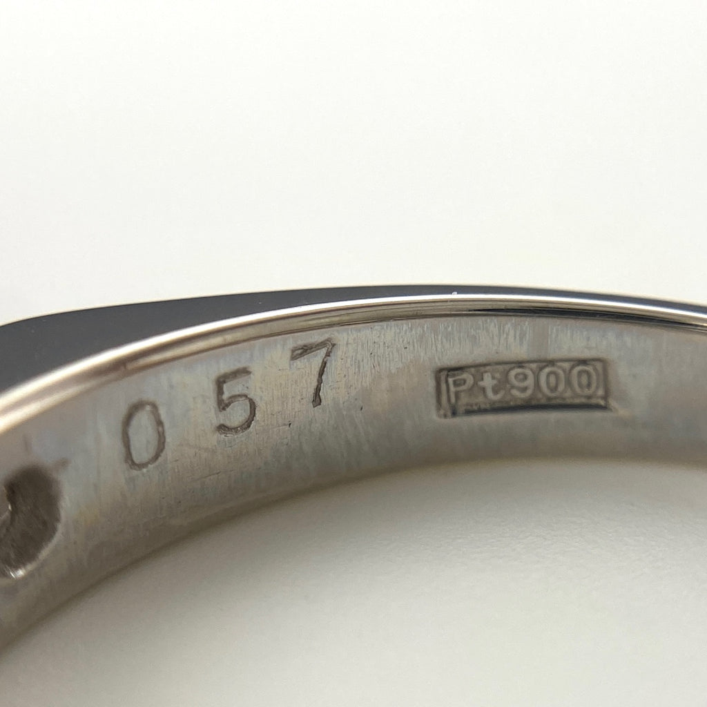 メレダイヤ デザインリング プラチナ 指輪 リング 14.5号 Pt900 ダイヤモンド レディース 【中古】nbjwl