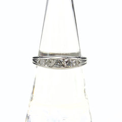 メレダイヤ デザインリング プラチナ 指輪 リング 15号 Pt850 ダイヤモンド レディース 【中古】nbjwl