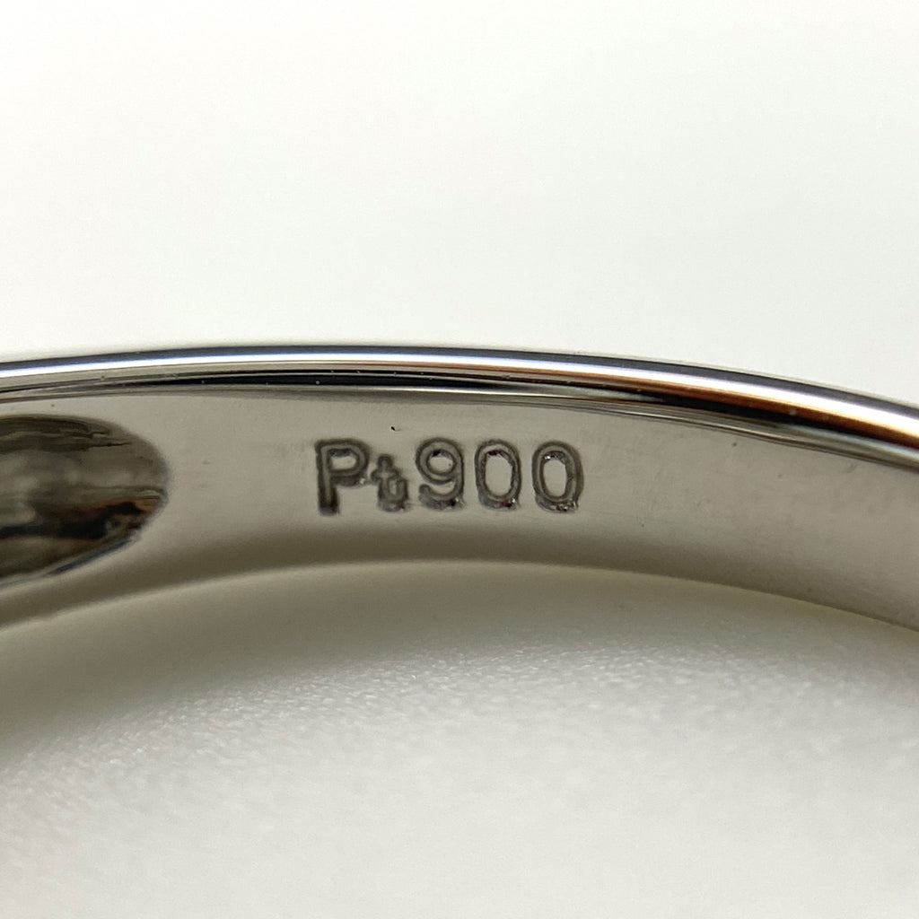 メレダイヤ デザインリング プラチナ 指輪 リング 15号 Pt850 ダイヤモンド レディース 【中古】nbjwl