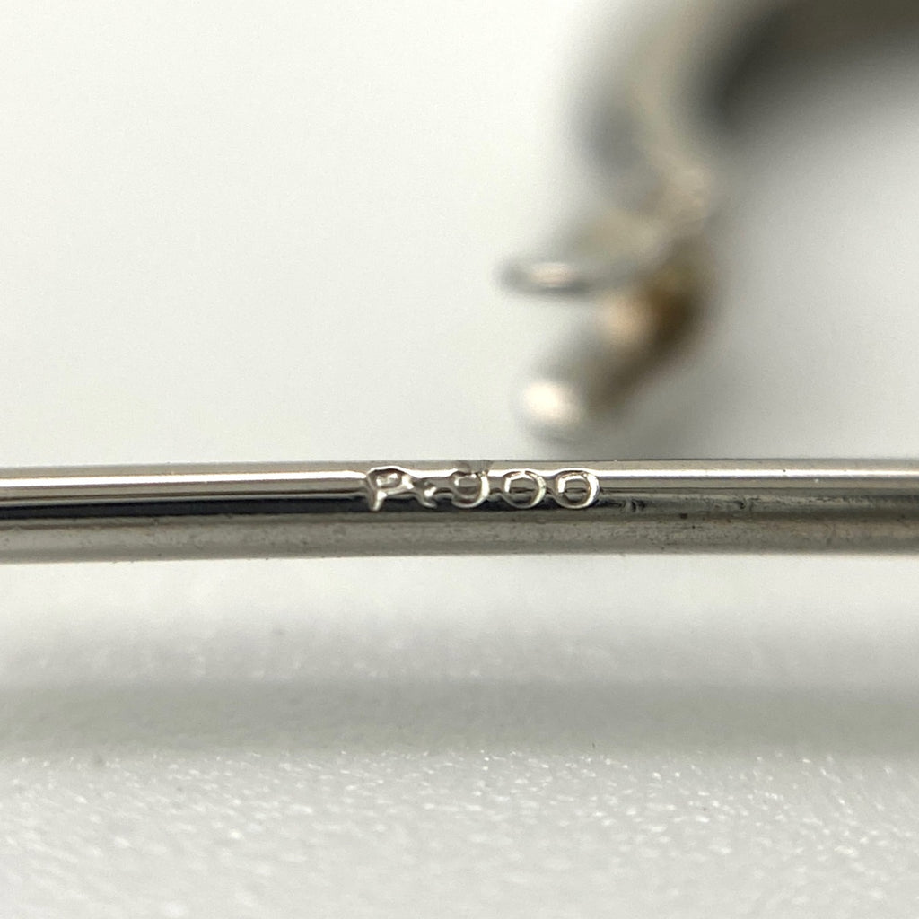 メレダイヤ デザインピアス プラチナ フープ ピアス Pt900 ダイヤモンド レディース 【中古】nbjwl