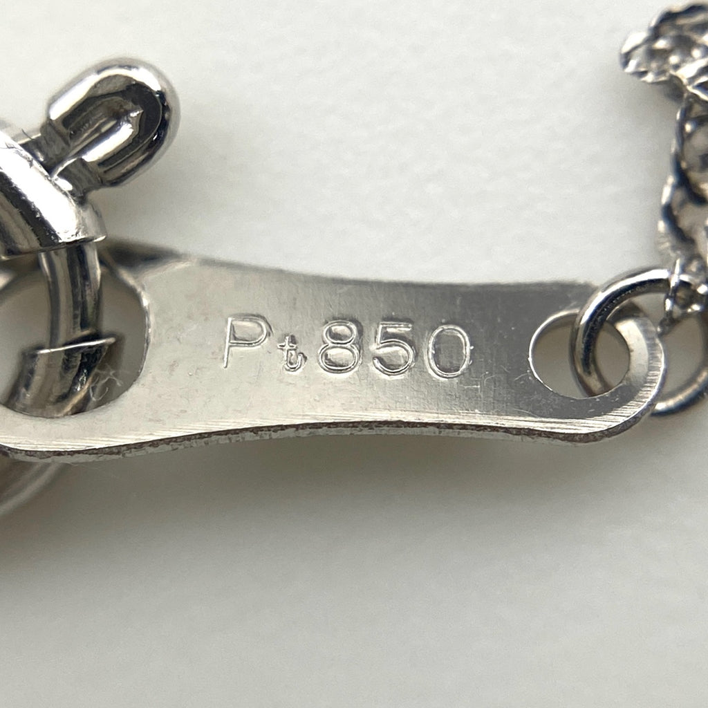メレダイヤ デザインネックレス プラチナ ペンダント ネックレス Pt900 Pt850 ダイヤモンド レディース 【中古】nbjwl
