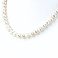 パール デザインネックレス WG ホワイトゴールド 真珠 ネックレス K14 WG パール レディース 【中古】nbjwl