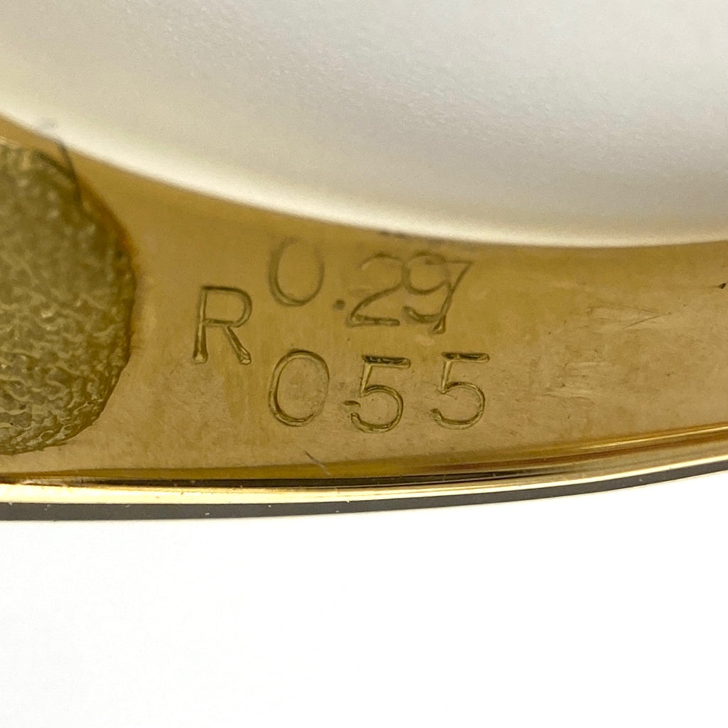 ルビー デザインリング YG イエローゴールド 指輪 メレダイヤ リング 12号 750 ルビー ダイヤモンド レディース 【中古】nbjwl