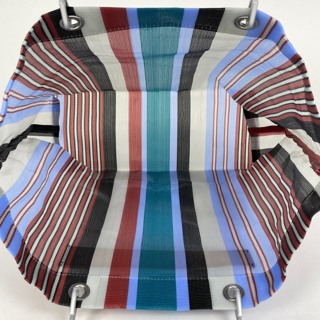 マルニ フラワーカフェ トートバッグ ストライプ トートバッグ ナイロン ブルー マルチカラー SHMHR08A01 レディース 【中古】brbag
