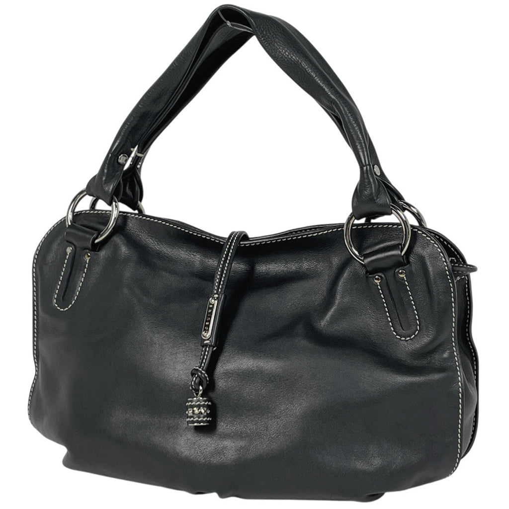 セリーヌ ビタースウィート ショルダーバッグ ハンドバッグ ショルダーバッグ レザー ブラック レディース 【中古】brbag