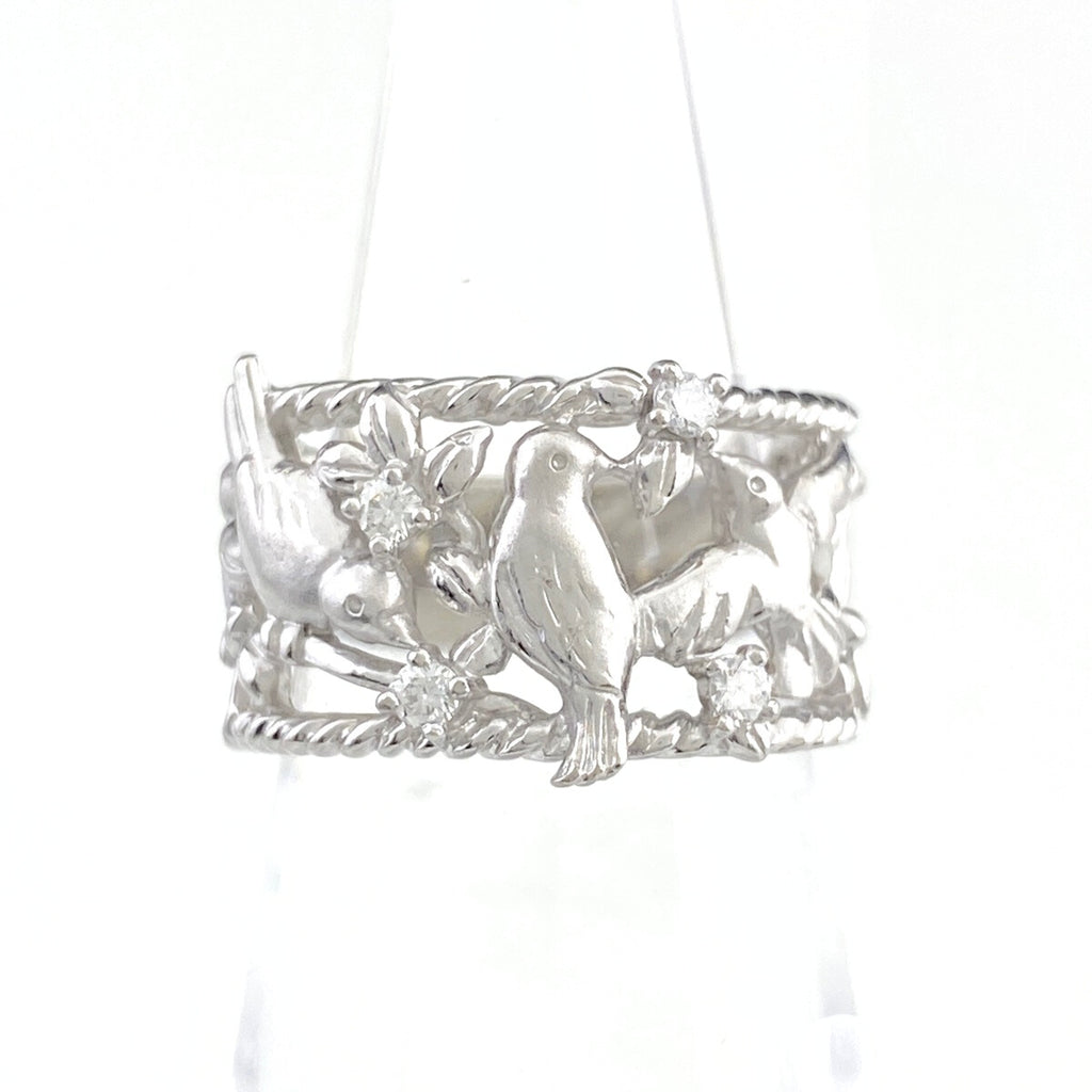 タサキ メレダイヤ デザインリング プラチナ 指輪 リング 11号 Pt900 ダイヤモンド レディース 【中古】brjwl