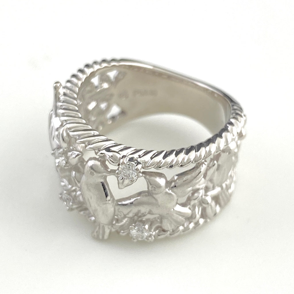 タサキ メレダイヤ デザインリング プラチナ 指輪 リング 11号 Pt900 ダイヤモンド レディース 【中古】brjwl