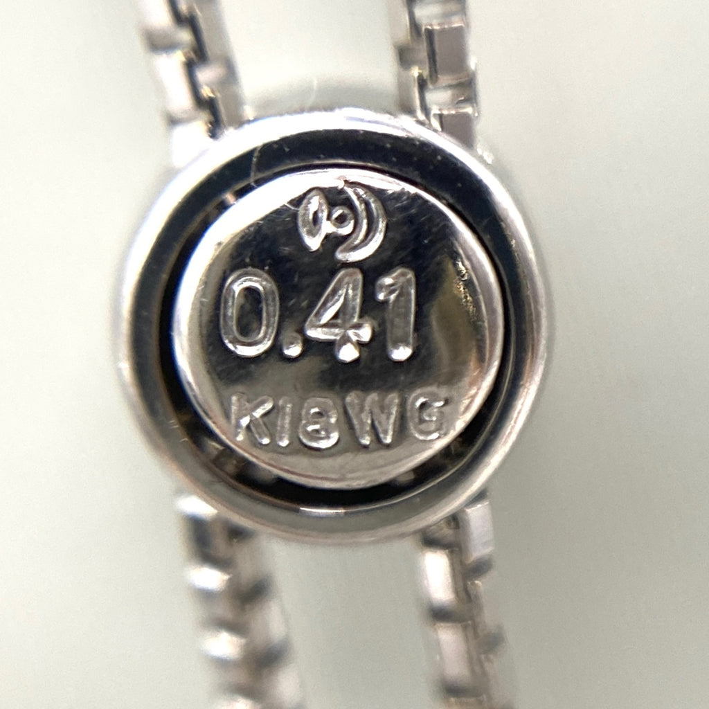 タサキ メレダイヤ デザインネックレス WG ホワイトゴールド ペンダント ネックレス K18 WG ダイヤモンド レディース 【中古】brjwl