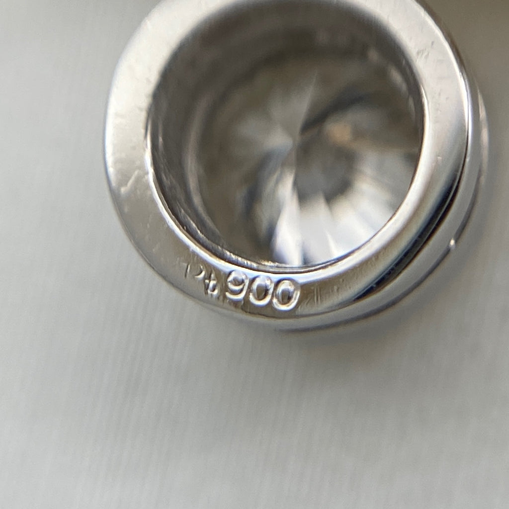 リボンモチーフ デザインネックレス プラチナ YG イエローゴールド ペンダント ダイヤモンド メレダイヤ ネックレス Pt900 Pt850 K18 レディース 【中古】nbjwl