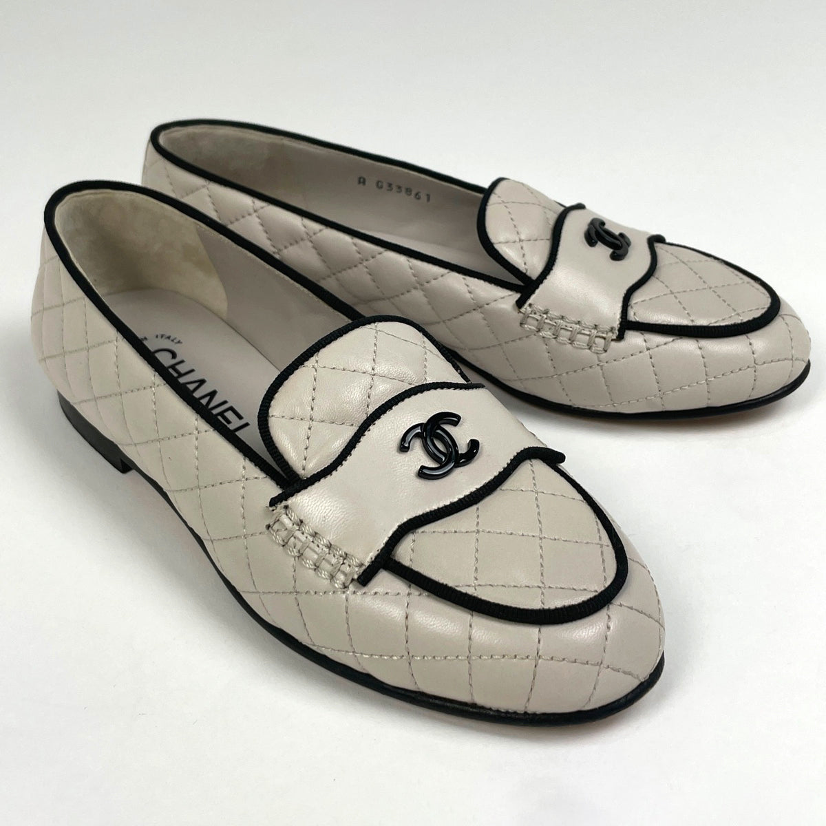 バイセル公式】シャネル ココマーク ローファー マトラッセ