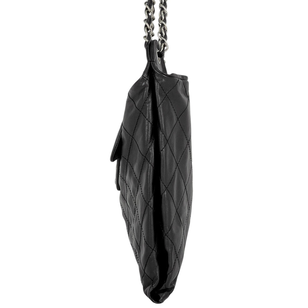 シャネル ココマーク チェーン ショルダーバッグ マトラッセ ショルダーバッグ レザー ブラック レディース 【中古】brbag
