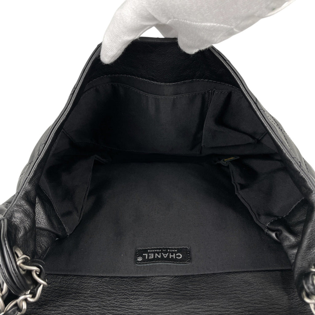 シャネル ココマーク チェーン ショルダーバッグ マトラッセ ショルダーバッグ レザー ブラック レディース 【中古】brbag
