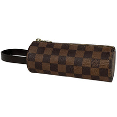 ルイ・ヴィトン GOLF CUP 1998 JAPAN ゴルフボールケース ポーチ ダミエ ブラウン レディース 【中古】brbag