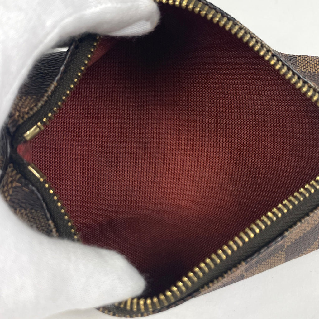 ルイ・ヴィトン GOLF CUP 1998 JAPAN ゴルフボールケース ポーチ ダミエ ブラウン レディース 【中古】brbag