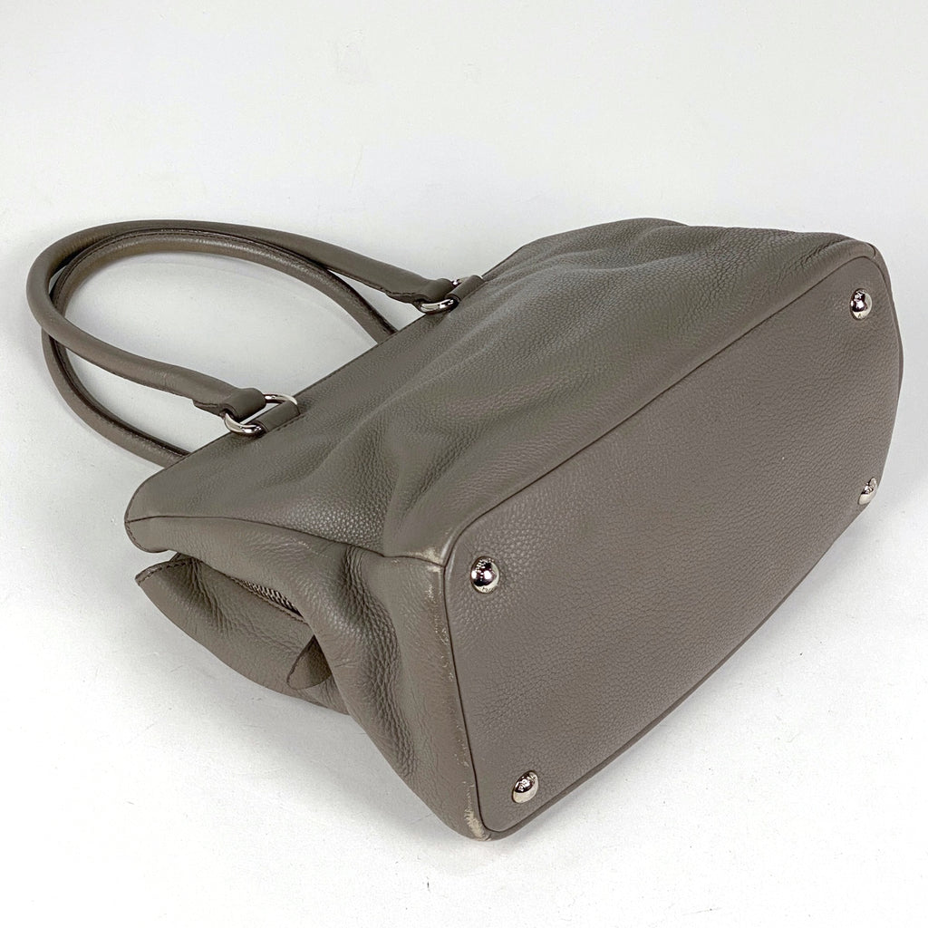 プラダ ロゴ ハンドバッグ 2WAY ショルダーバッグ ハンドバッグ レザー グレー 1BA853 レディース 【中古】brbag