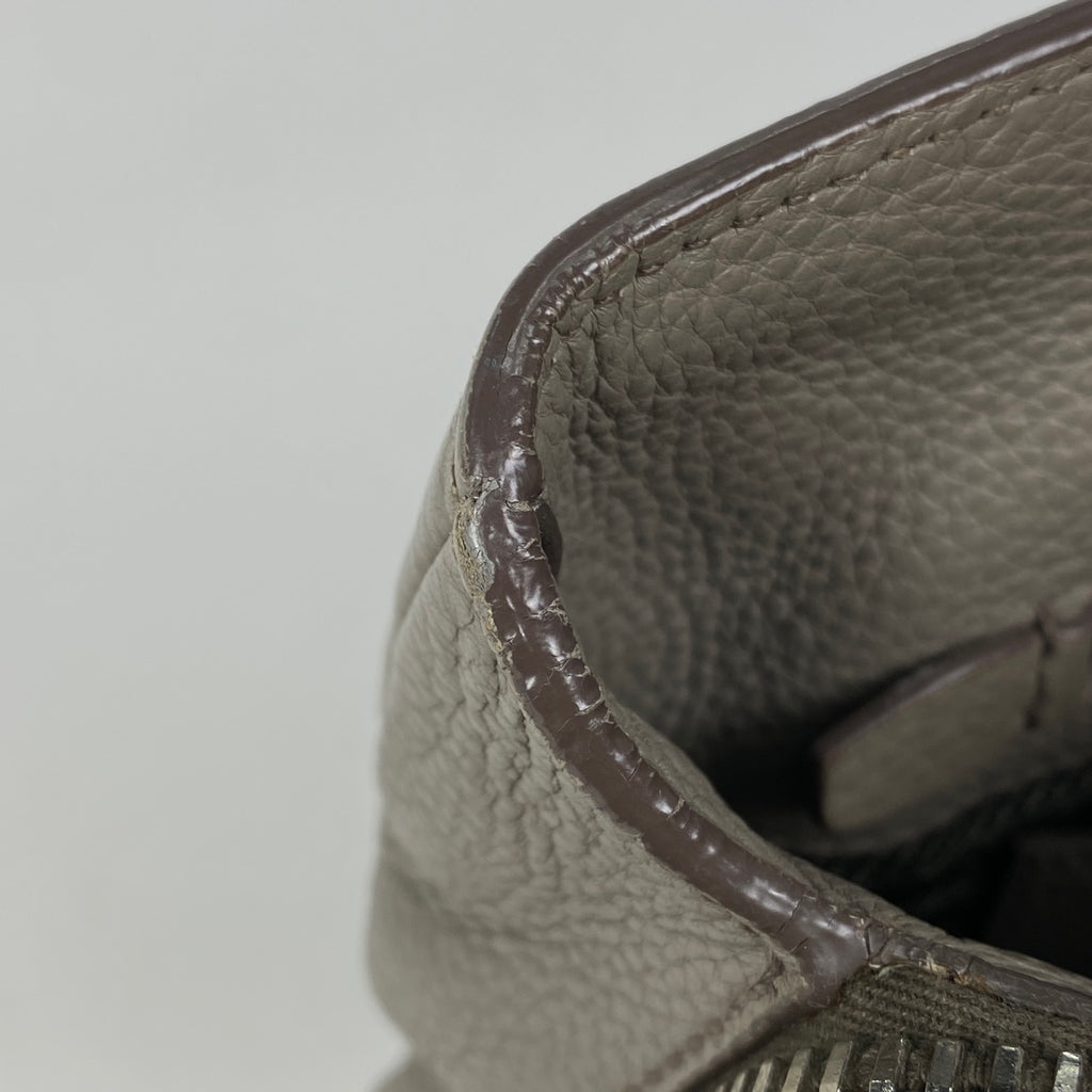 プラダ ロゴ ハンドバッグ 2WAY ショルダーバッグ ハンドバッグ レザー グレー 1BA853 レディース 【中古】brbag