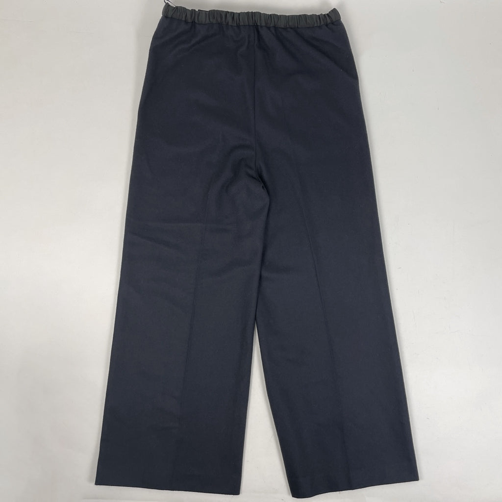 ジルサンダー センタープレス パンツ ウエスト紐 ボトムス パンツ ネイビー メンズ 【中古】brapp