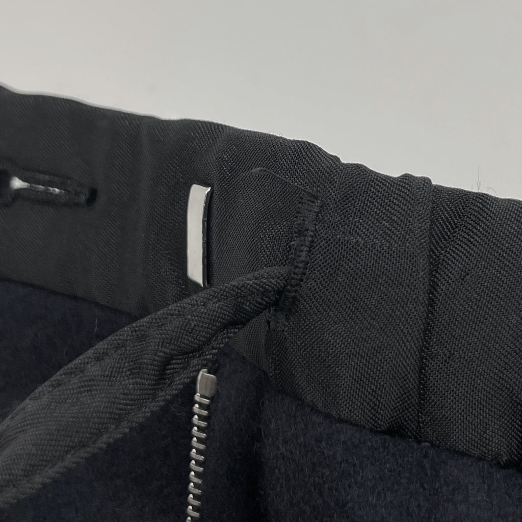 ジルサンダー センタープレス パンツ ウエスト紐 ボトムス パンツ ネイビー メンズ 【中古】brapp