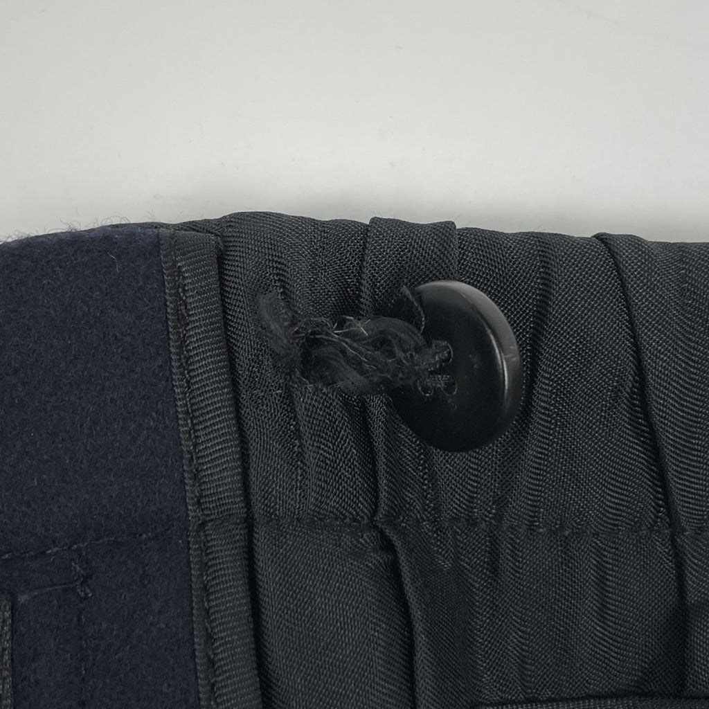 ジルサンダー センタープレス パンツ ウエスト紐 ボトムス パンツ ネイビー メンズ 【中古】brapp