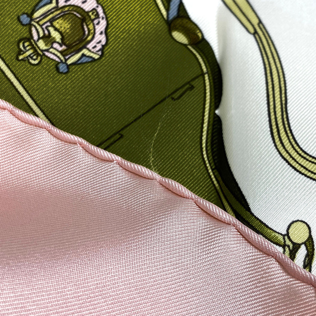 エルメス カレ 90 SPRINGS スプリング スカーフ シルク ピンク マルチカラー レディース 【中古】brbag