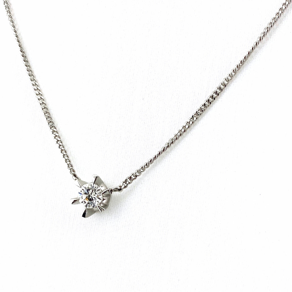 サファイア デザインネックレス プラチナ ペンダント ネックレス Pt850 ダイヤモンド レディース 【中古】nbjwl