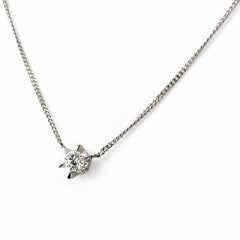 サファイア デザインネックレス プラチナ ペンダント ネックレス Pt850 ダイヤモンド レディース 【中古】nbjwl