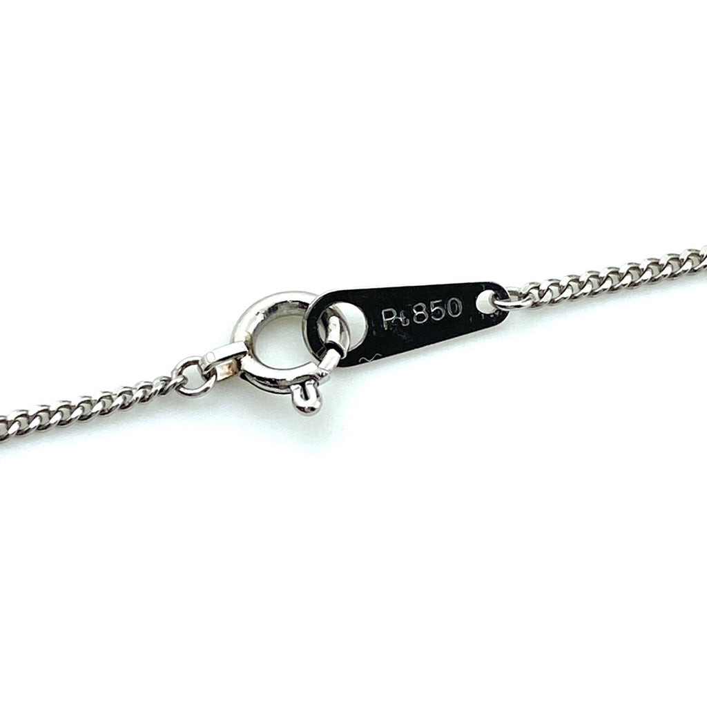 サファイア デザインネックレス プラチナ ペンダント ネックレス Pt850 ダイヤモンド レディース 【中古】nbjwl
