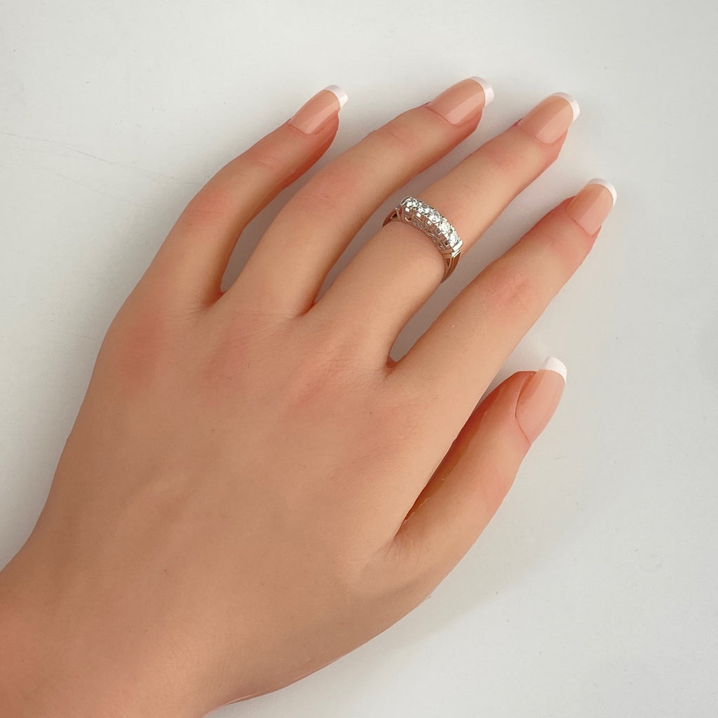 メレダイヤ デザインリング プラチナ 指輪 リング 12号 Pt850 ダイヤモンド レディース 【中古】nbjwl