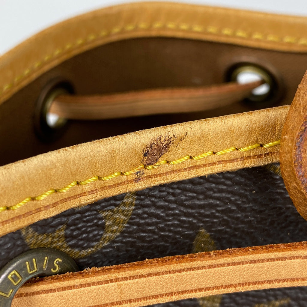 ルイ・ヴィトン ノエ ワンショルダー 肩掛け 巾着型 ショルダーバッグ モノグラム ブラウン M42224 レディース 【中古】brbag