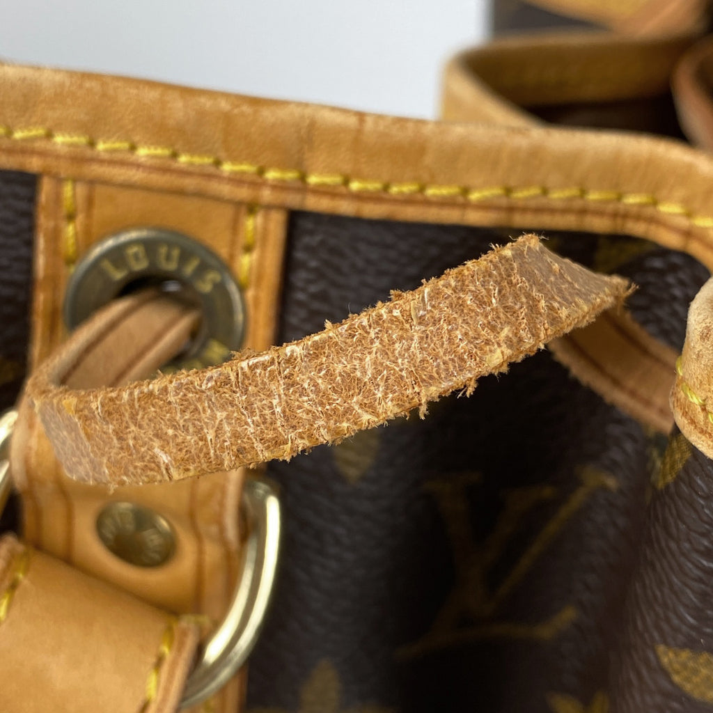 ルイ・ヴィトン ノエ ワンショルダー 肩掛け 巾着型 ショルダーバッグ モノグラム ブラウン M42224 レディース 【中古】brbag